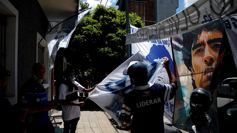 Im&aacute;genes de los hinchas en Buenos Aires. EFE