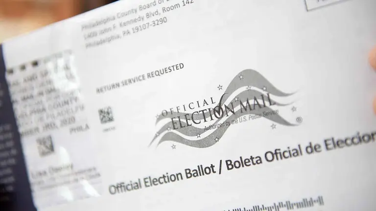 Boleta oficial de elecciones en Estados Unidos. EFE