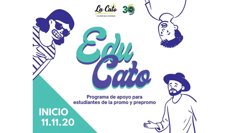 Arte promocional para el proyecto EduCato.      Fiorela Maldonado
