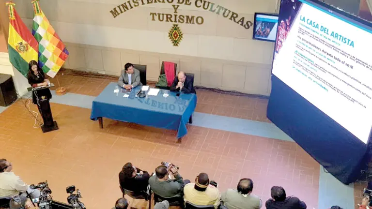 Vista de las instalaciones del Ministerio de Culturas y Turismo. MCYT