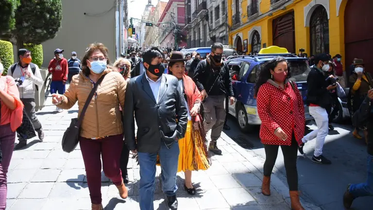El exviceministro de Descolonizaci&oacute;n Rafael Quispe.