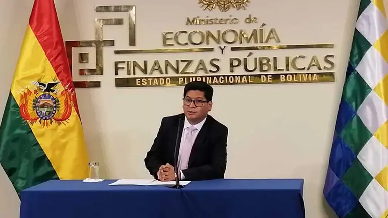 El ministro de Econom&iacute;a, Marcelo Montenegro. (Foto cortes&iacute;a de Erbol)