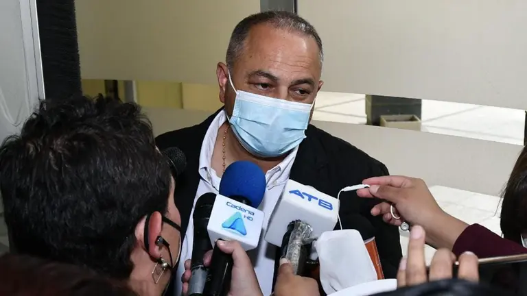 El presidente de Always Ready y candidato a presidente de la Federaci&oacute;n Boliviana de F&uacute;tbol, Fernando Costas. APG