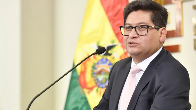 El ministro de Economía, Marcelo Montenegro. ABI