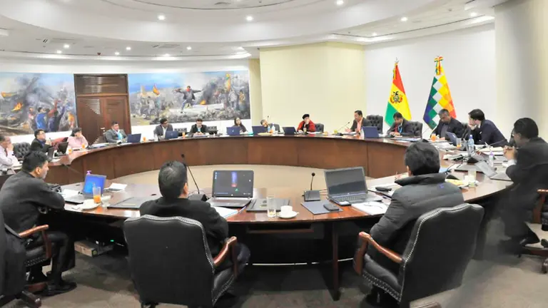 El gabinete del gobierno de Luis Arce Catacora. ABI