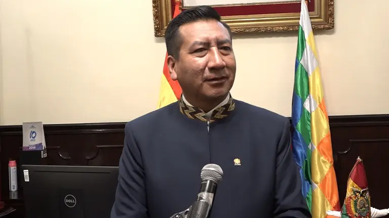El presidente de la Cámara de Diputados, Freddy Mamani.