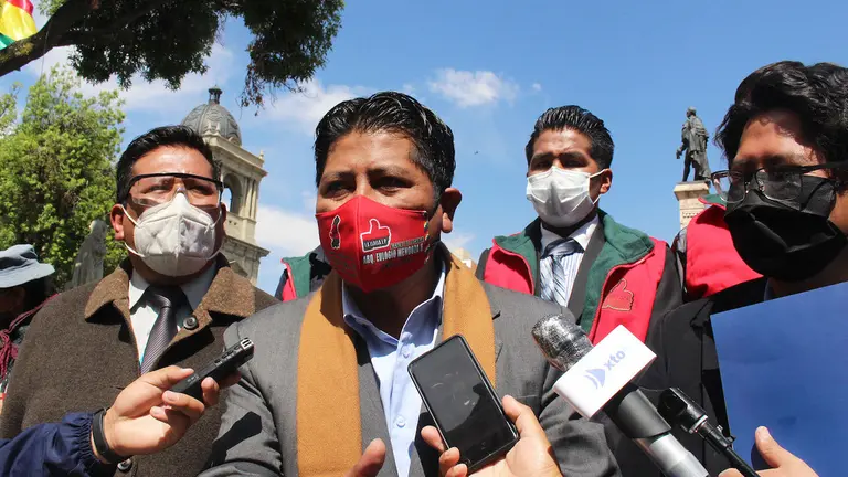 Leopoldo Chui lider de la agrupacion politica Jallalla Bolivia. Peter Luna