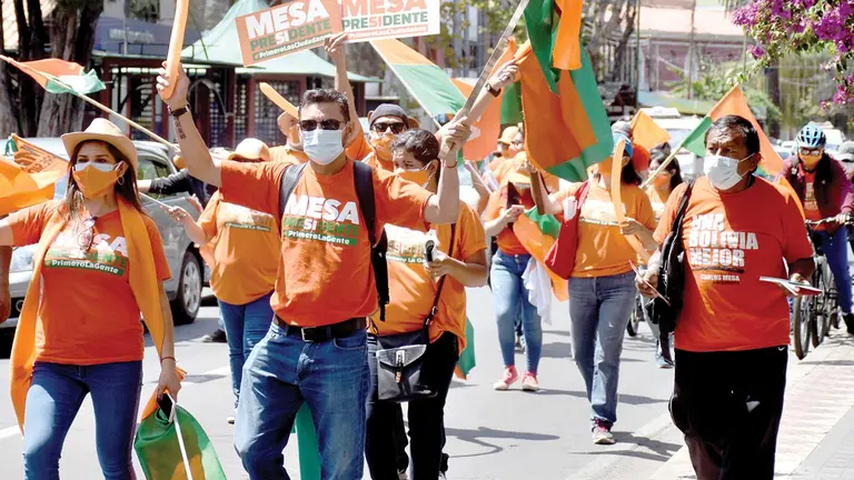 Actividad de campaña electoral de Comunidad Ciudadana para las elecciones nacionales de octubre de 2020. DICO SOLÍS