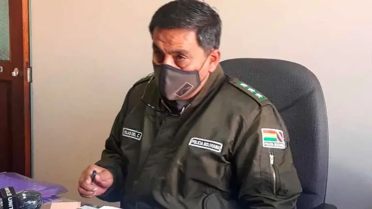 El exjefe de la Fuerza Especial de Lucha Contra el Crimen (FELCC), coronel Iv&aacute;n Rojas. Erbol