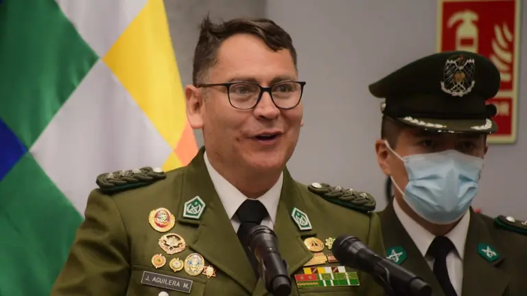 El comandante de la Policía, general Johnny Aguilera. ARCHIVO