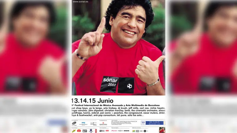 Afiche del festival S&oacute;nar en Barcelona, 2002. Archivo S&oacute;nar