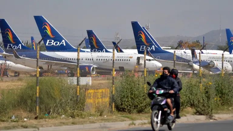 Aeronaves de la estatal Boliviana de Aviaci&oacute;n (BoA). NO&Eacute; PORTUGAL