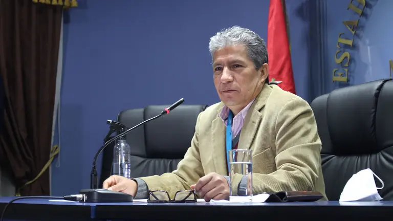 El ministro de Defensa, Edmundo Novillo.