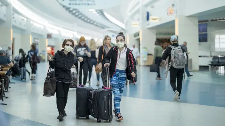 Una imagen de referencia de un aeropuerto en EEUU. EFE