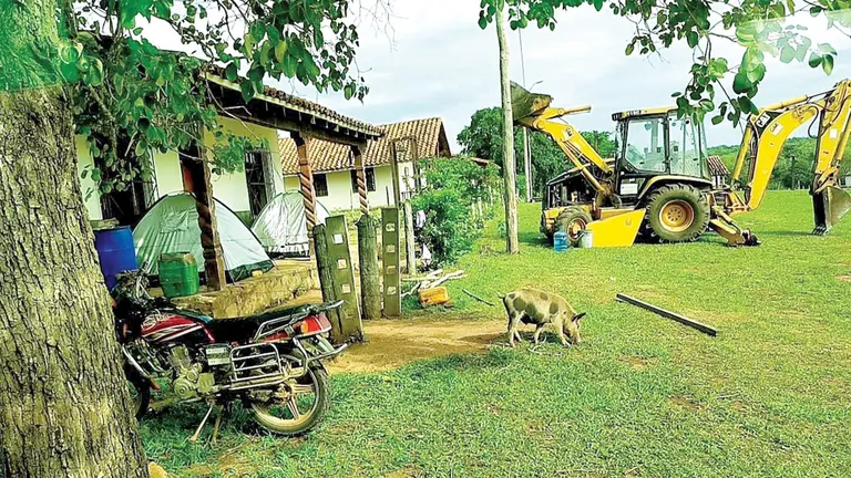 Vista de una casa en la comunidad de Puquio de Lomerío. GERSON RIVERO PARADA