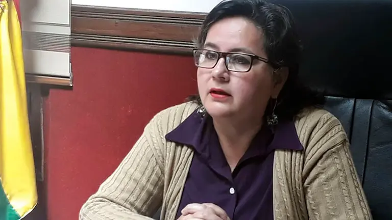 La ministra de Trabajo, Ver&oacute;nica Navia. Archivo