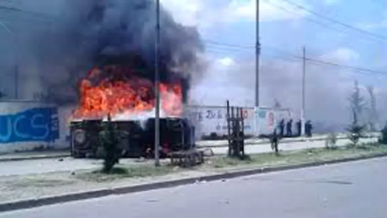 Los destrozos en la planta de Senkata, durante los conflictos. ARCHIVO