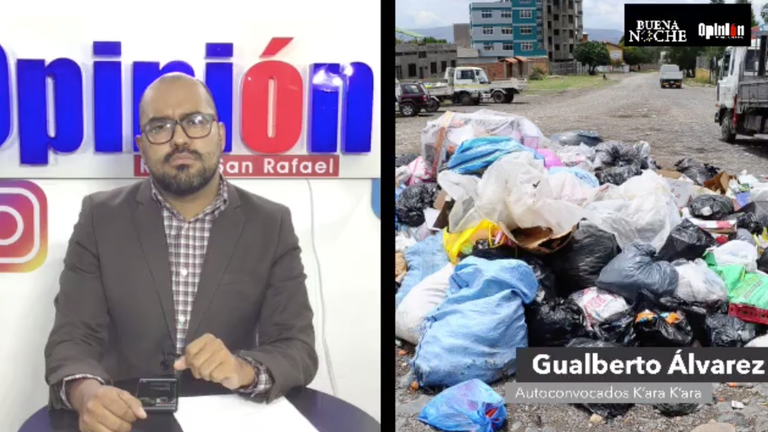 Entrevista con uno de los dirigentes de Autoconvocados de K'ara K'ara, Gualberto &Aacute;lvarez, en el programa Buena Noche de OPINI&Oacute;N.
