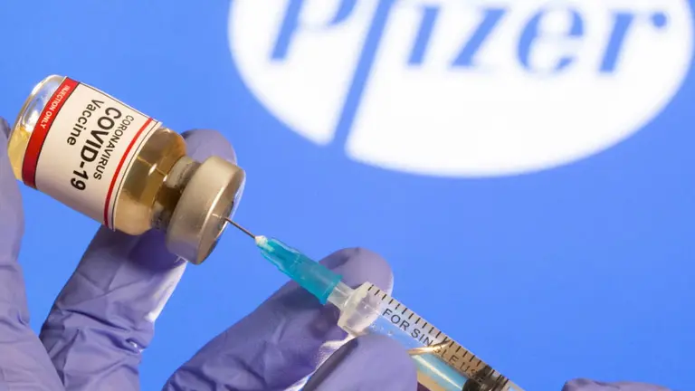 Una imagen de la vacuna estadounidense Pfizer. ARCHIVO