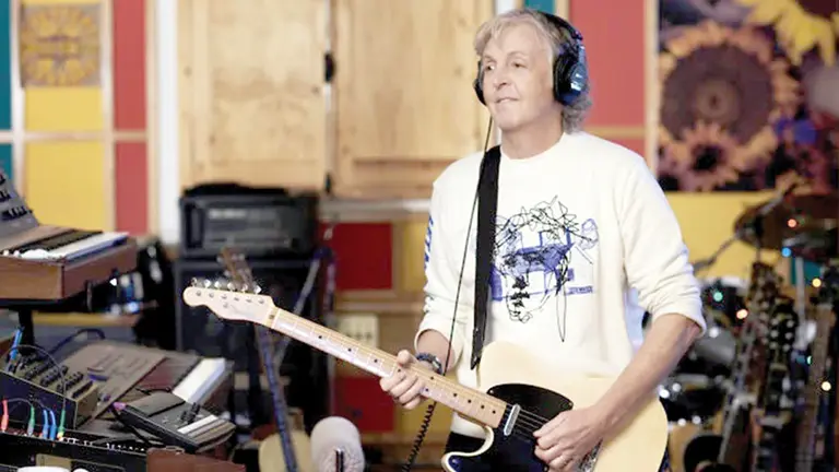 El cantautor británico Paul McCartney durante la grabación de su más reciente álbum./ ARCHIVO-INTERNET