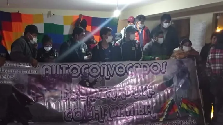 Los autoconvocados protestan contra el MAS. Gentileza