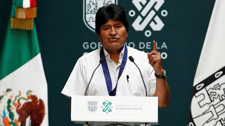 Evo Morales, durante un acto en Ciudad de M&eacute;xico (M&eacute;xico). EFE