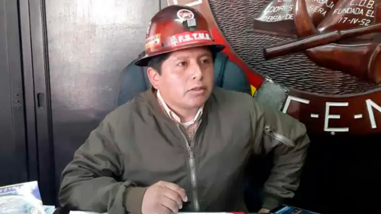 Juan Carlos Huarachi, ejecutivo de la COB. ERBOL.
