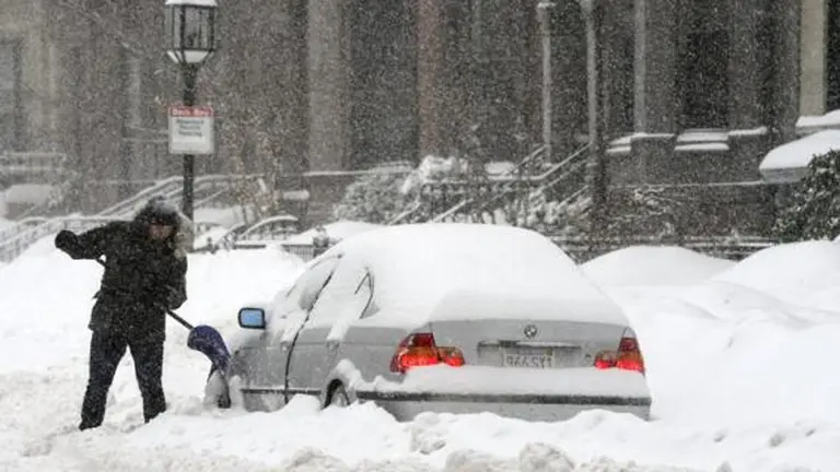 Imagen referencial de nieve en Estados Unidos. ACHIVO