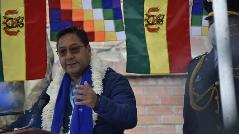 El presidente Luis Arce. APG