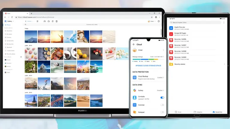 Huawei Mobile Cloud cuenta con planes mensuales, trimestrales y anuales con capacidades que van desde los 50 hasta los 2048 gigabytes de almacenamiento.