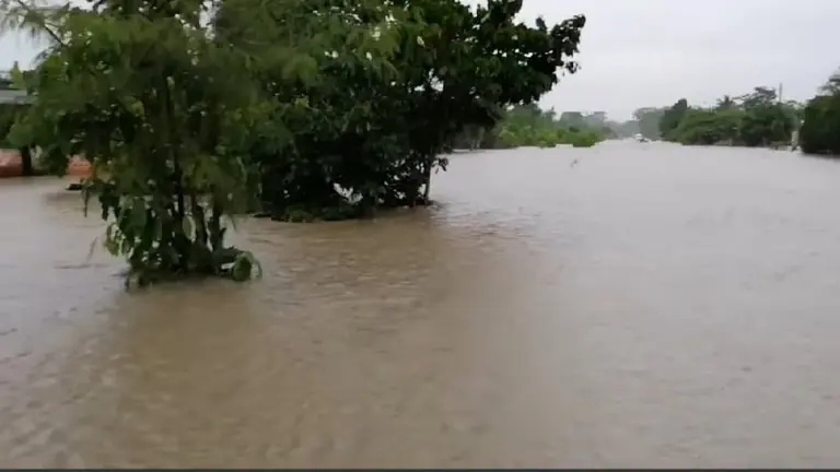 El r&iacute;o 24 en el Tr&oacute;pico, en semanas anteriores. Captura de video RKC