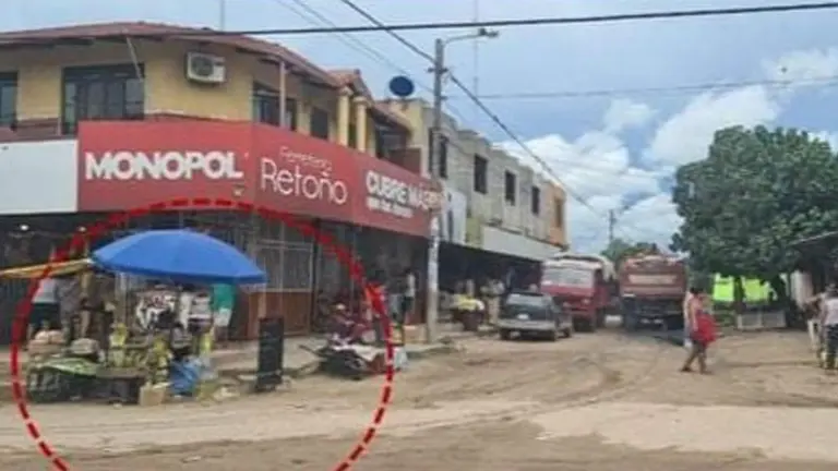 Una vista del lugar donde ocurrió el crimen. POLICÍA