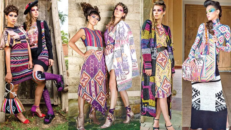 Los diseños fueron creados por Asarti y la diseñadora Vivian Hidalgo, y están inspirados en la cultura Macha del Norte de Potosí.  DR. VIRUZ