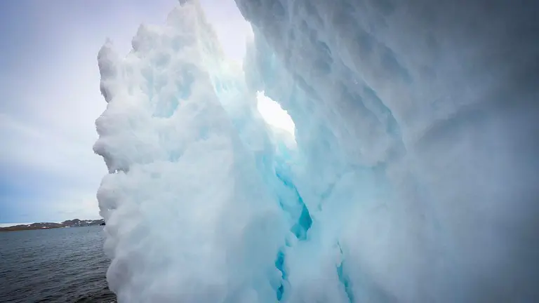 Parte de un glaciar en la antartida. EFE