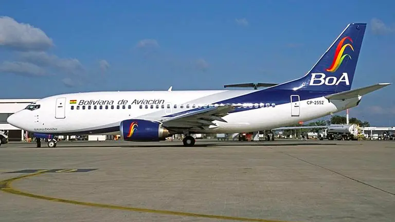 Imagen referencial de un avi&oacute;n de BOA. Viceministerio de Comunicaci&oacute;n