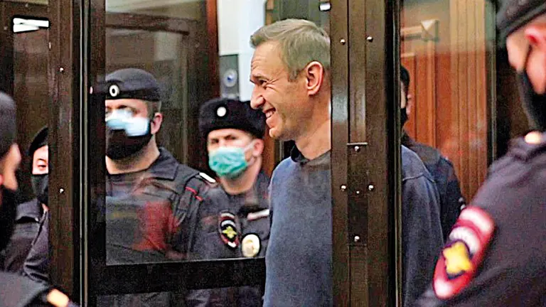 Captura de imagen de TV del líder opositor ruso Alexéi Navalni. EFE