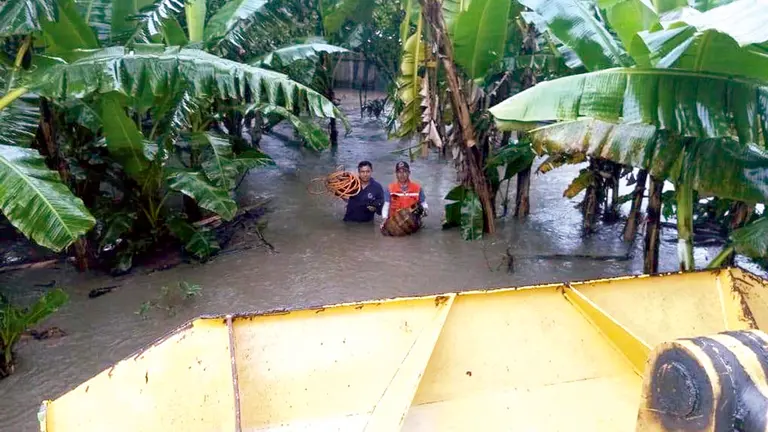 Inundaciones en el municipio de Villa Tunari, en días pasados. ALCALDÍA VILLA TUNARI