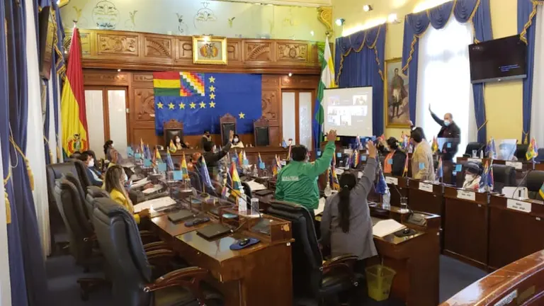 Foto de archivo de una sesi&oacute;n del Senado.