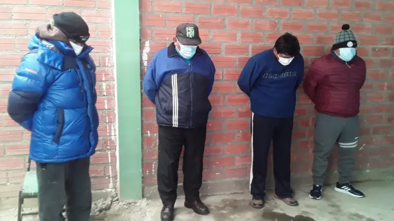 Integrantes del clan "Bonifacio" en El Alto.