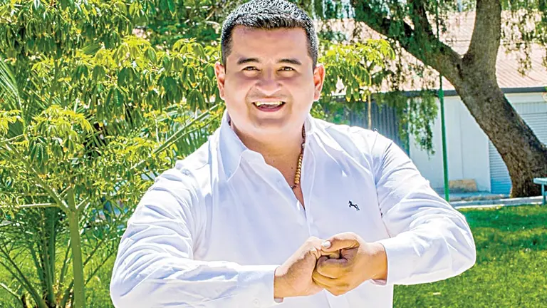 Enrique Siles, con los colores de Súmate. Gentileza Enrique Siles