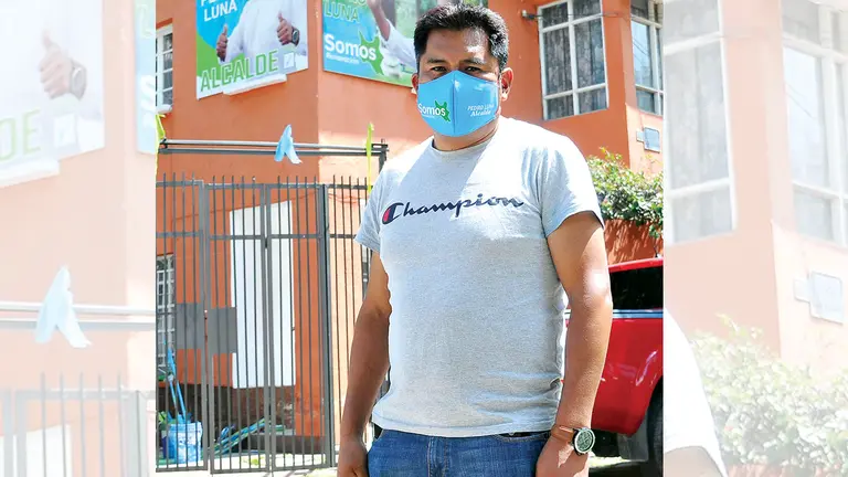 El candidato a alcalde de Cochabamba por Somos Renovación, Pedro Luna. NOÉ PORTUGAL