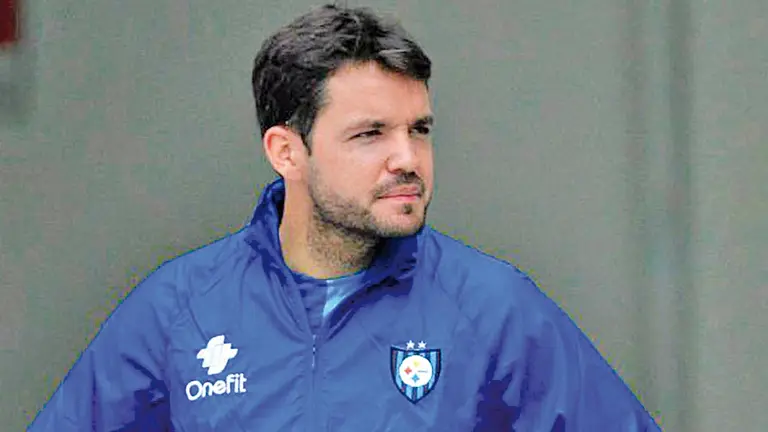 Nicolás Larcamón, entrenador del Puebla. LAJORNADA.COM.MX