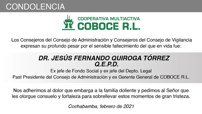Dr. Jes&uacute;s Fernando Quiroga T&oacute;rrez