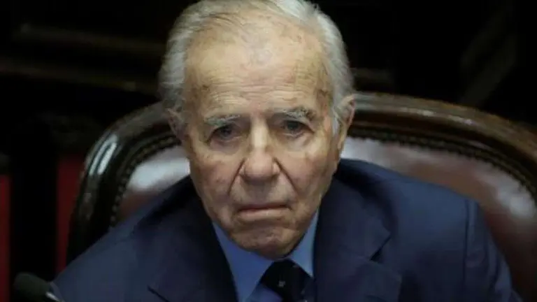 El expresidente argentino Carlos Menem (1989-1999). EFE