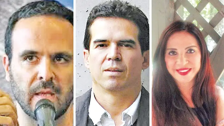 Rodrigo Hasbún, Edmundo Paz Soldán y Giovanna Rivero, parte del plantel docente. ARCHIVO