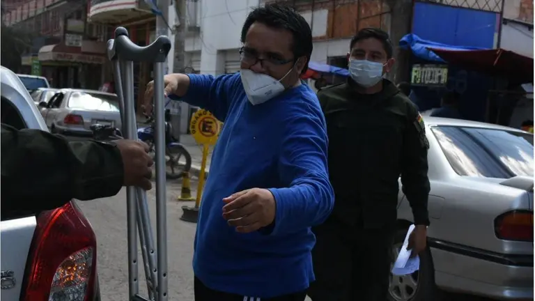 El abogado Jhasmani T. el 25 de febrero, fecha en la que fue sentenciado. DICO SOL&Iacute;S