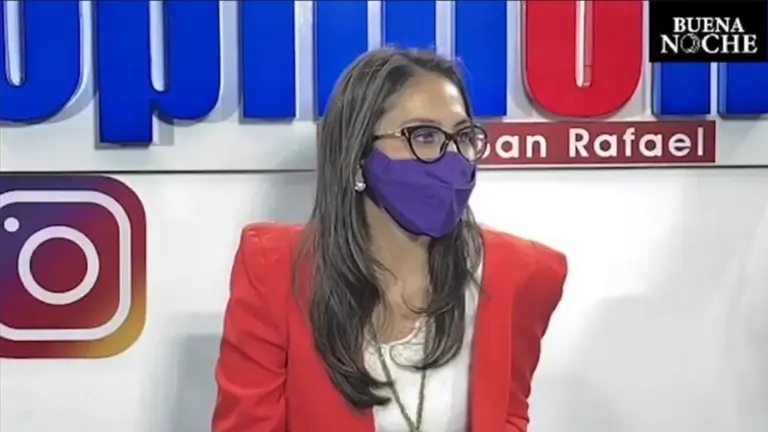 La candidata a la primera concejal&iacute;a, por S&uacute;mate, Marylin Rivera en Buena Noche.