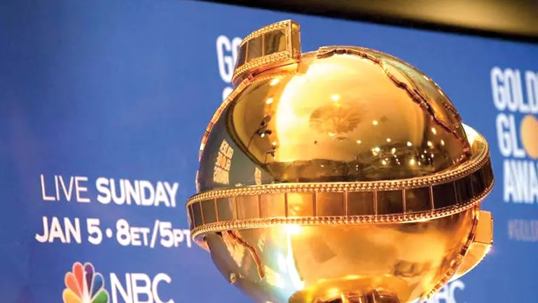 Una imagen de la estatuilla de los Globos de Oro. EFE