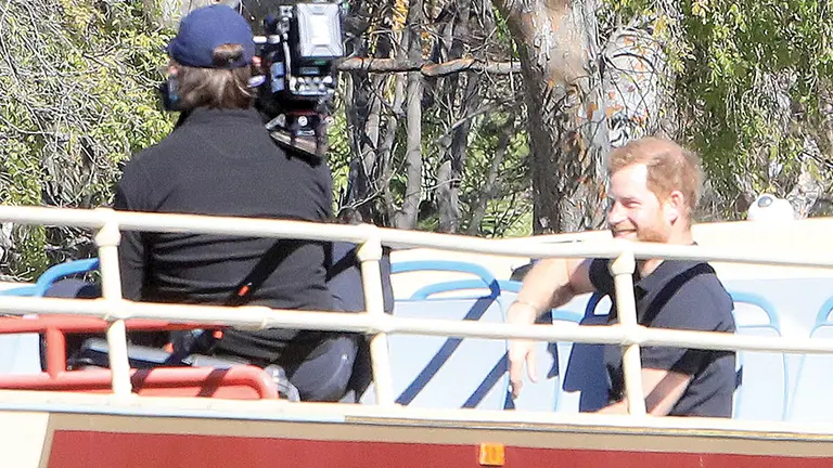 El príncipe Harry durante la grabación de su episodio en Carpool Karaoke. DEADLINE