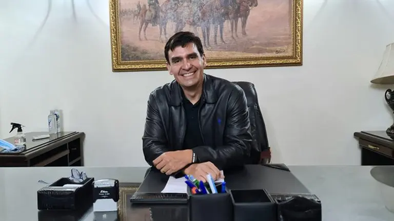 El exalcalde Jos&eacute; Mar&iacute;a Leyes, en el que era su despacho. TWITTER